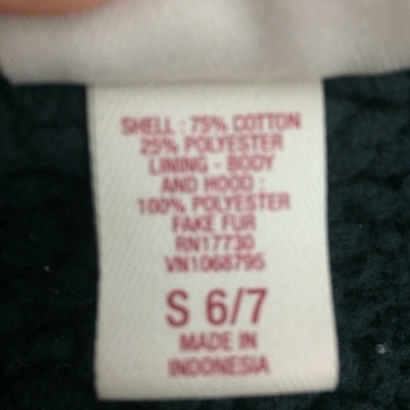 Mossimo Boys S 6/7 Guitar Navy Warm Zip-Up Hoodie - Picture 2 of 5